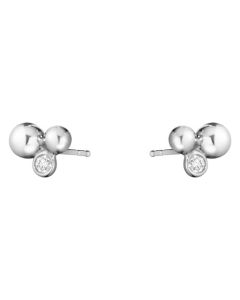 These 0.07 CT Sterling Silver Moonlight Grapes Earrings have been designed by Georg Jensen.