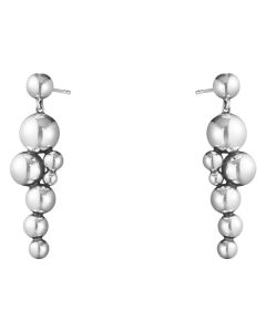 These Oxidised Sterling Silver Moonlight Grapes Drop Earrings have been designed by Georg Jensen.