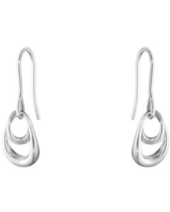 These are the Georg Jensen Sterling Silver Offspring Earrings.