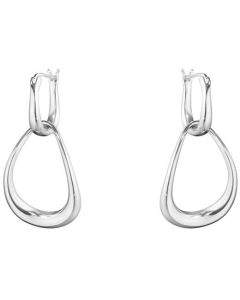 These are the Georg Jensen Sterling Silver Offspring Interlocked Earrings.