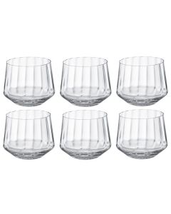 Georg Jensen Set of 6 Crystal Red Wine Glasses in Clear