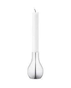 The Georg Jensen stainless steel large Cafu candle holder.