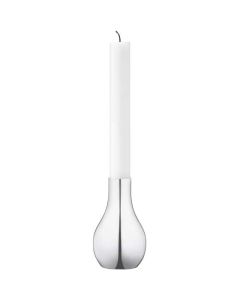 The Georg Jensen stainless steel large Cafu candle holder.
