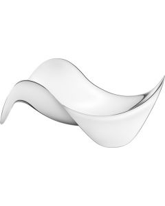 Stainless steel cobra bowl with mirror finish by Georg Jensen.