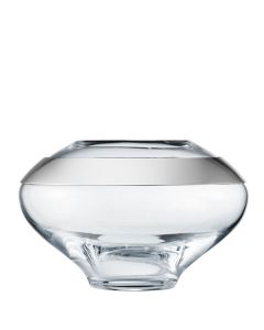 This is the Georg Jensen Mouth-Blown Glass & Stainless Steel Small Duo Vase.