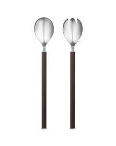 These are the Georg Jensen Smoked Oak Bernadotte Salad Servers.