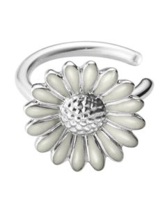 This is the Georg Jensen x Stine Goya White Enamel Single Daisy Ear Cuff.