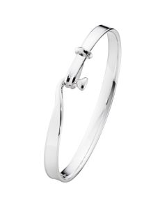 This is the Georg Jensen Sterling Silver Torun Bangle.