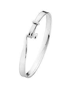 This is the Georg Jensen Sterling Silver & White Diamond Torun Bangle. 