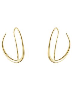 These are the Georg Jensen 18 KT. Yellow Gold Offspring Double Earhoops.