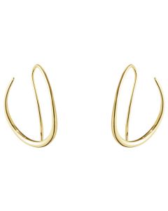 These are the Georg Jensen 18 KT. Yellow Gold Offspring Double Earhoops.