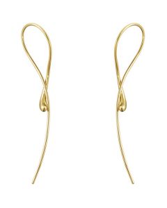These are the Georg Jensen 18 KT. Yellow Gold Mercy Organic Twist Earrings.
