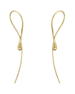 These are the Georg Jensen 18 KT. Yellow Gold Mercy Organic Twist Earrings.