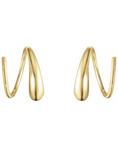 These are the Georg Jensen 18 KT. Yellow Gold Mercy Spiral Earrings. 
