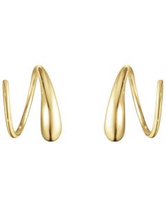 These are the Georg Jensen 18 KT. Yellow Gold Mercy Spiral Earrings. 