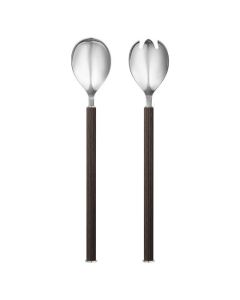 Bernadotte Smoked Oak & Stainless Steel Salad Servers