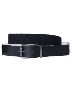 Navy Golf Belt and Golf Pitch Mark Tool Gift Set