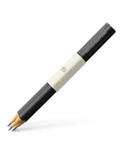 These are the Graf von Faber-Castell Pack of 3 Graphite Guilloche Pencils.