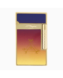 This S.T.Dupont Montecristo Le Grand Dupont L'Aurore Lighter has the Montecristo coat of arms in gold on one side and the sun design on the reverse. 