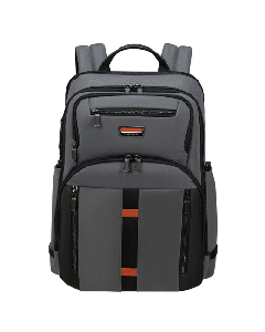 Samsonite's Urban-Eye Grey and Cognac Backpack 15.6" has exterior front zip compartments so you can easily store small items and have easy access while you're travelling.