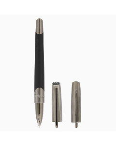 This Défi Millenium Black & Gunmetal Rollerball Pen has the Dupont brand logo engraved onto the top of the clip.