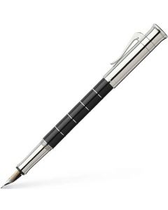 This is the Graf von Faber-Castell Classic Anello Black Fountain Pen 
