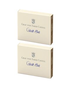 These are the Graf von Faber-Castell Cobalt Blue Ink Cartridges 2 x Pack of 6.