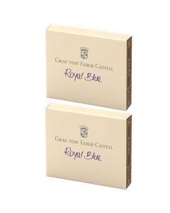 These are the Graf von Faber-Castell Royal Blue Ink Cartridges 2 x Pack of 6. 