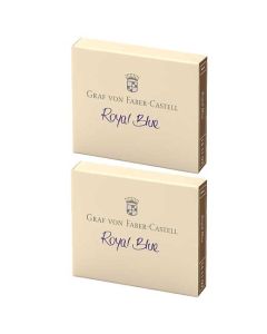 These are the Graf von Faber-Castell Royal Blue Ink Cartridges 2 x Pack of 6. 