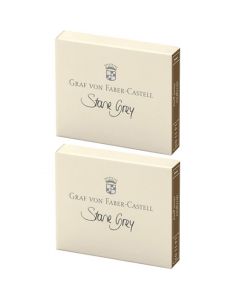 These are thr Graf von Faber-Castell Stone Grey Ink Cartridges 2 x Pack of 6. 