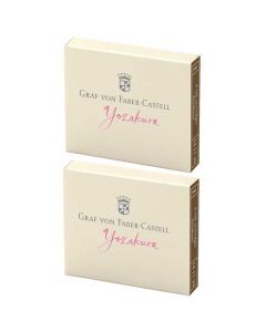 These are the Graf von Faber-Castell Yozakura Ink Cartridges 2 x Pack of 6. 
