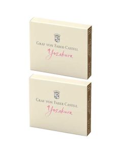 These are the Graf von Faber-Castell Yozakura Ink Cartridges 2 x Pack of 6. 