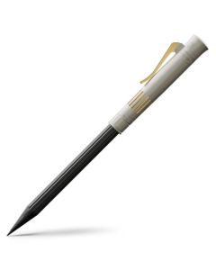 This Project Stellar Perfect Pencil Limited Edition by Graf von Faber-Castell is made with metal that has a matte silver finish with gold trims.