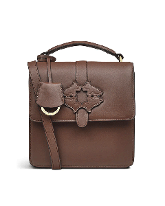 Heirloom Street Brown Leather Crossbody Bag