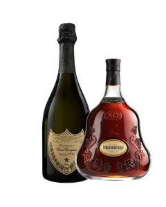 This is the Dom Perignon Vintage Brut 2013 Champagne & Hennessy X.O Cognac Duo. 