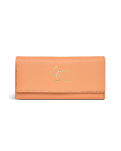 Heritage Dog Outline Matinee Leather Purse In Light Orange By Radley
