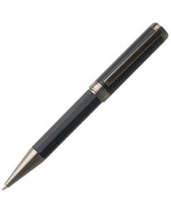 This Blue Lacquer & Gun Grey Step Ballpoint Pen is designed by Hugo Boss.