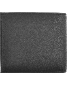 This Ray BOSS wallet comes in a textured black faux leather with a polyester lining, 4 CC and a money pouch. 