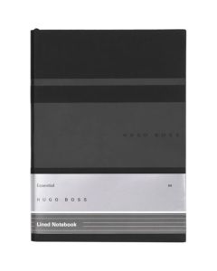 This is the Hugo Boss A5 Black Essential Gear Matrix Lined Notebook.