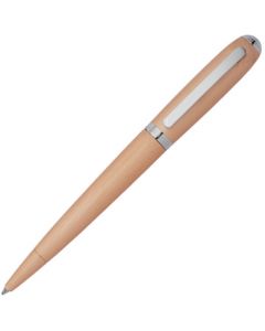 tHIS Contour Brushed Champagne Ballpoint Pen is designed by Hugo Boss, 