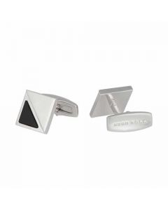 The Hugo Boss brand name has been engraved onto the back of these cufflinks.