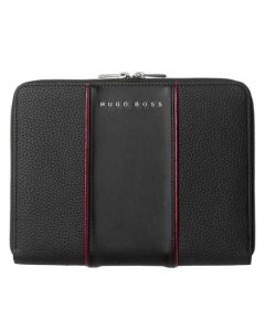 This hugo boss conference folder has been made out of polyurethane.