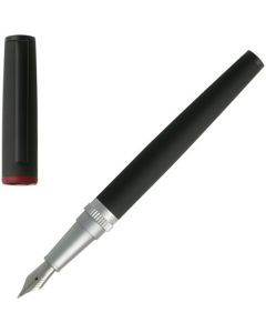 This Gear Black Fountain Pen has been designed by Hugo Boss.