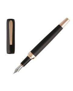 This fountain pen has been designed by hugo boss.