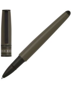 This Illusion Gear Khaki Rollerball Pen has been designed by Hugo Boss. 