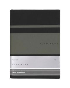 This Hugo Boss A5 Khaki Essential Gear Matrix Lined Notebook features as part of the 'Essential' range. 