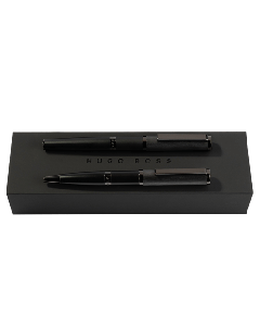 This Formation Gleam Ballpoint & Rollerball Pen Set is by Hugo Boss.