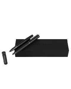 Hugo Boss Formation Herringbone Rollerball & Ballpoint Pen Set