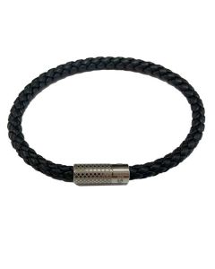 This Hugo Boss braided bracelet is made from a Navy cotton material.