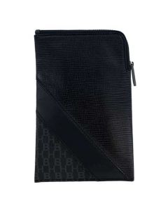 This Hugo Boss wallet comes with the HB monogram design on the front and back with a textured leather print. 